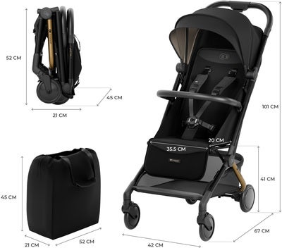 Kinderkraft PILOT 2 Trille, Platinum Midnight Black