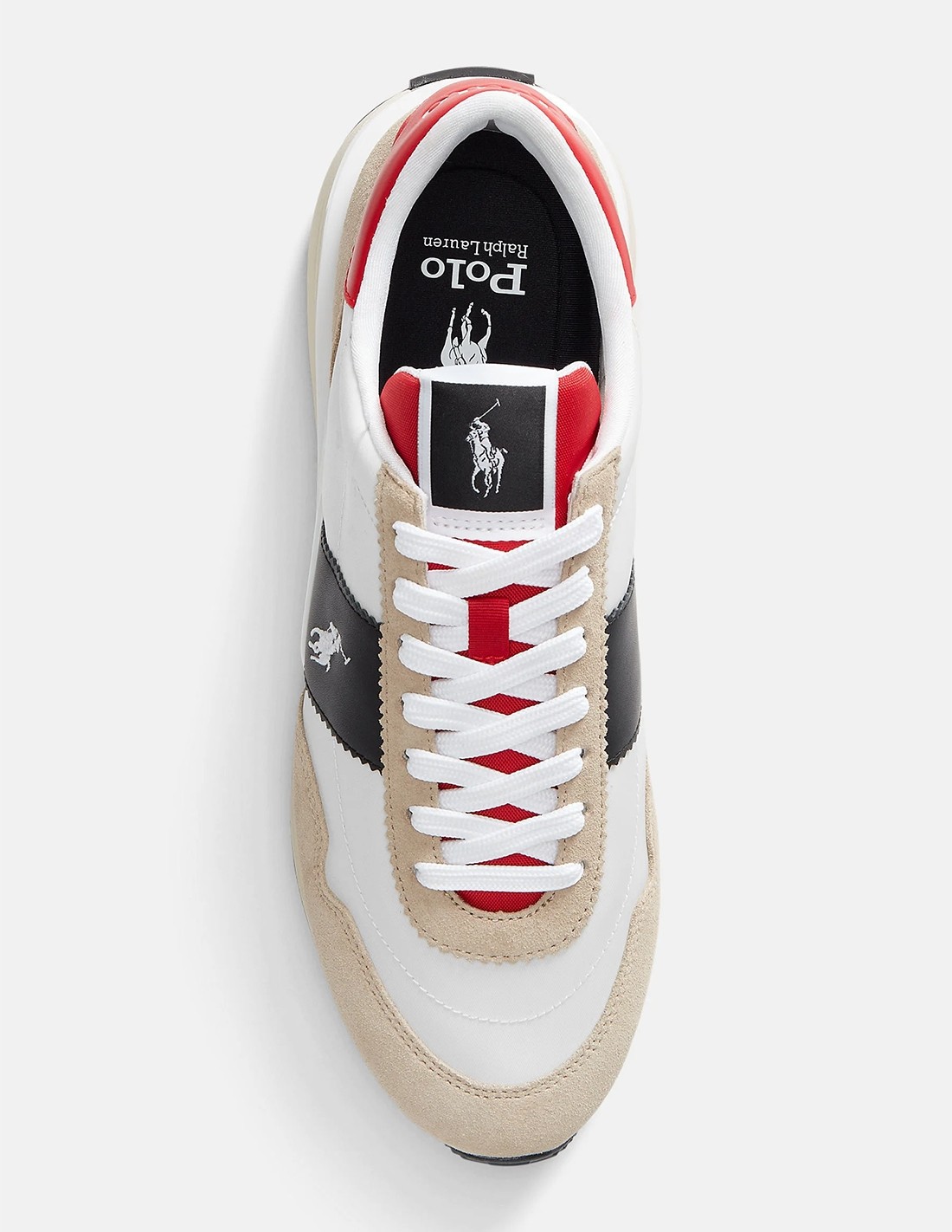 ralph lauren Baskets Homme Train 89 Rouge/Blanc