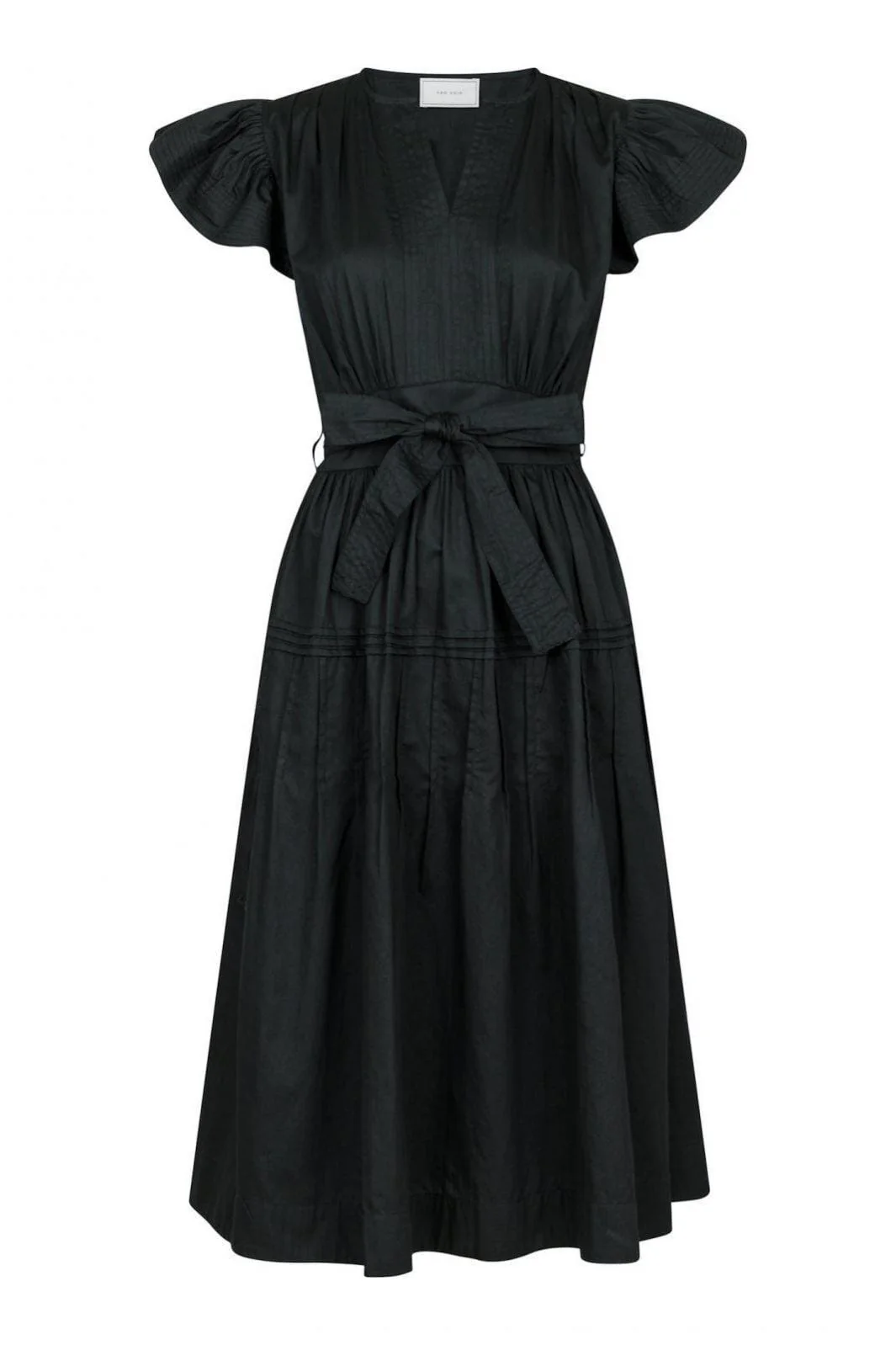 Neo Noir Marine Cotton Satin Dress