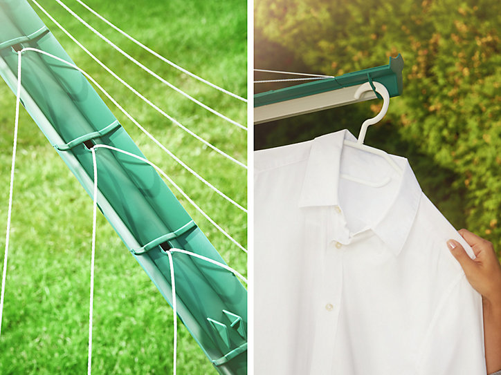 Séchoir parapluie de jardin 60 m Leifheit Linomatic 600 Deluxe Cover