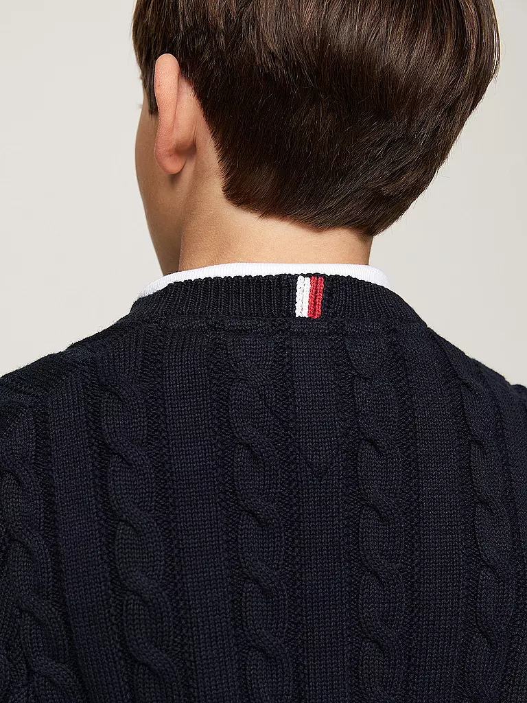 TOMMY HILFIGER Jungen Pullover dunkelblau