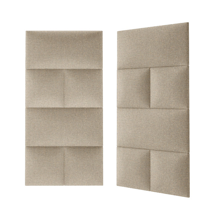 Coussin mural en tissu beige 30 x 60 cm Stegu