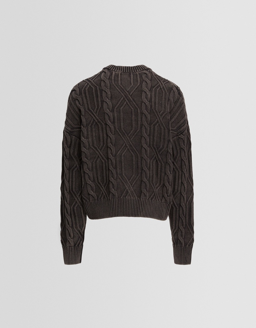 Suéter Generation Bershka oversized em tecido plano
