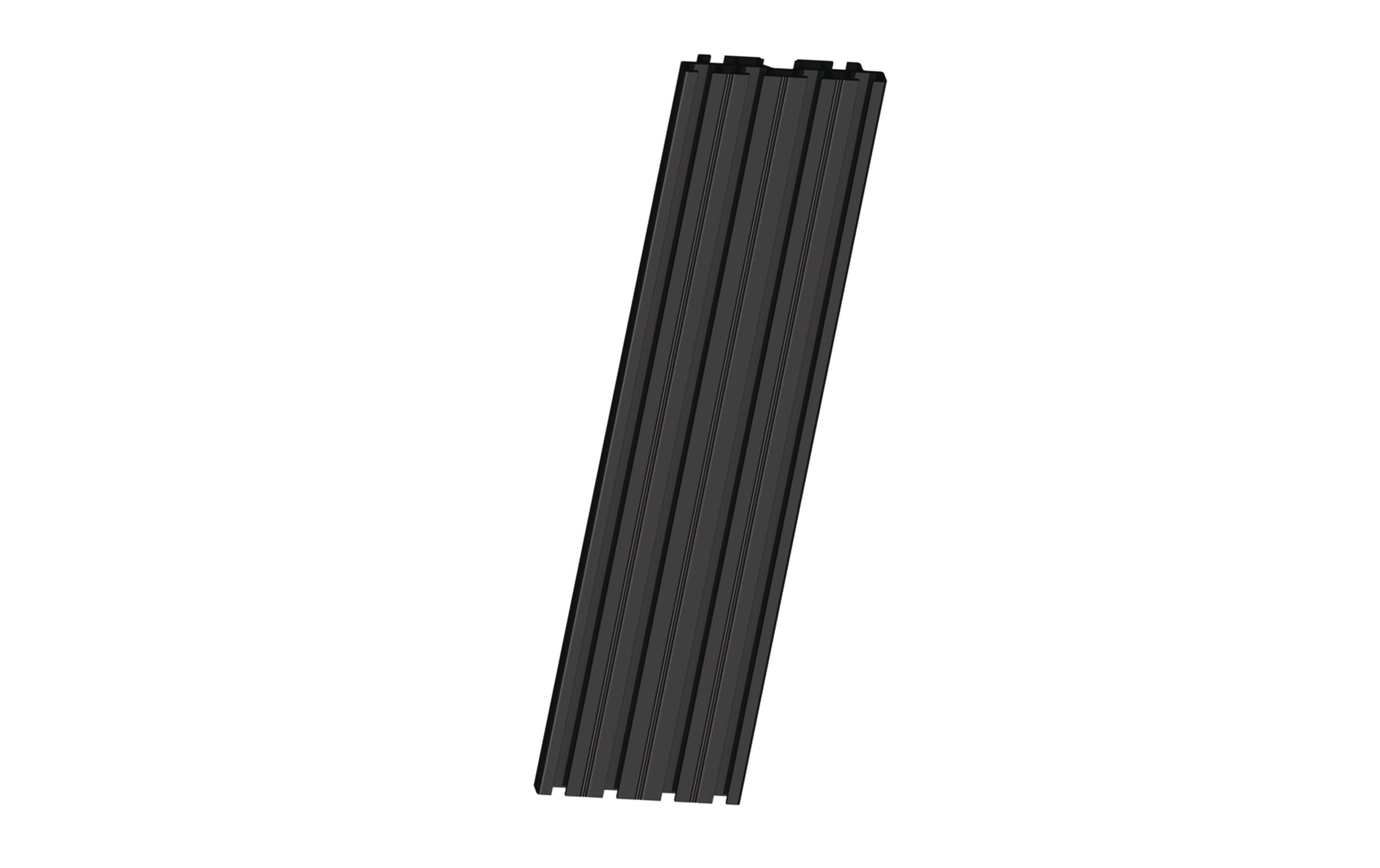 Erweiterung Single Screen Schwarz<br>Rail Black