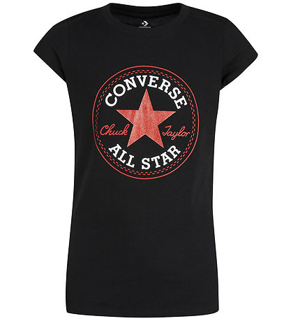 Converse T-Shirt - Schwarz m. Logo