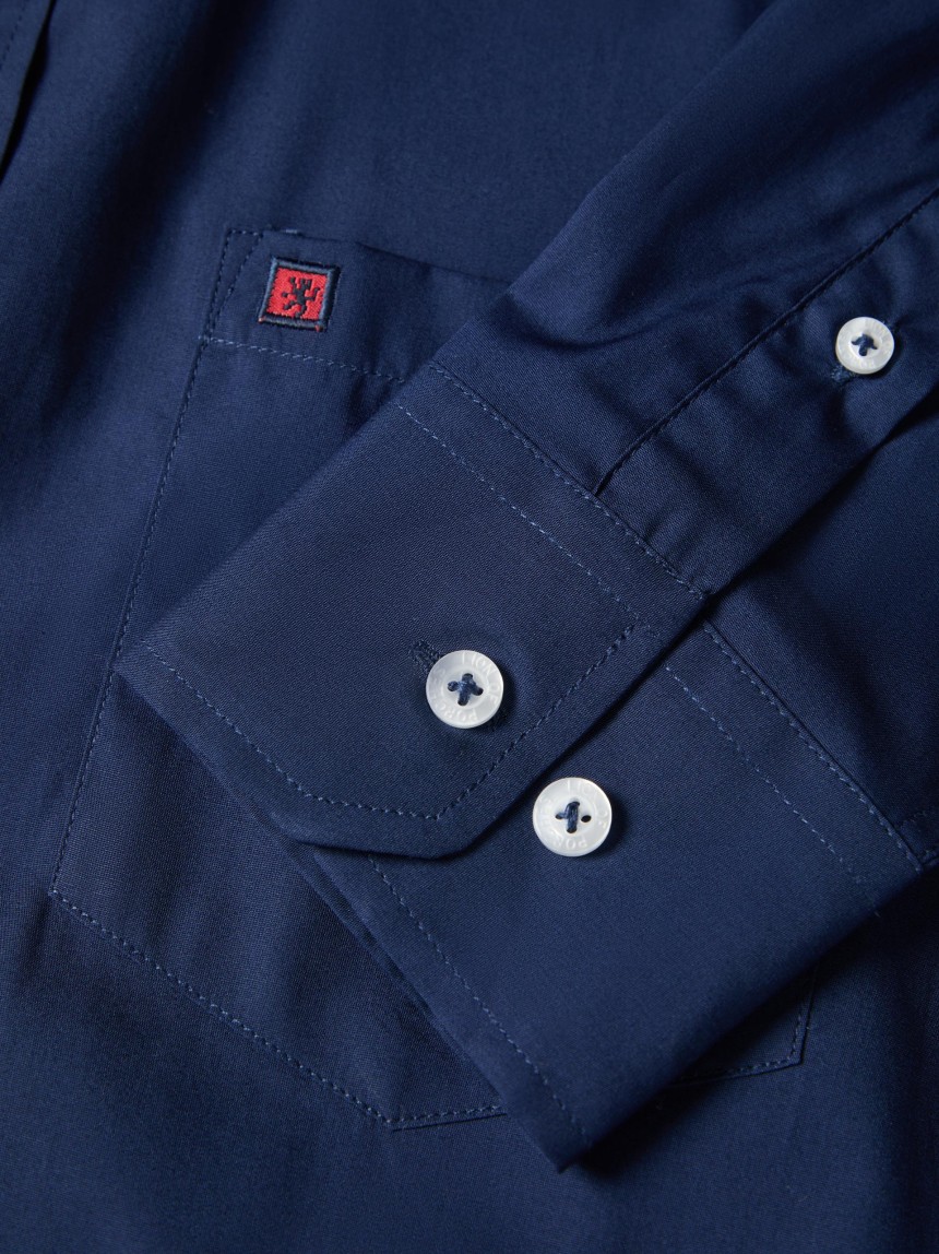 Camisa regular fit em algodão
