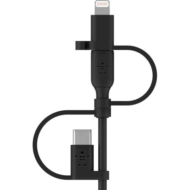 Belkin BoostCharge câble USB A USB C/Micro-USB B/Lightning noir 1 m