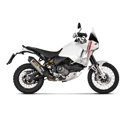 Silencieux Akrapovic Titane embout carbone - Gris