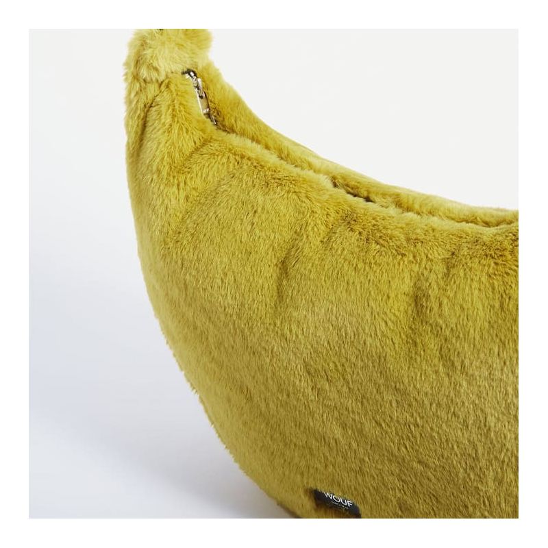 Sac bandoulière 30 cm en fausse fourrure Foxie