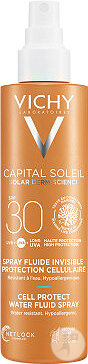 Vichy Capital Soleil Spray Fluide Invisible Protection Cellulaire IP30 Visage Et Corps 200ml