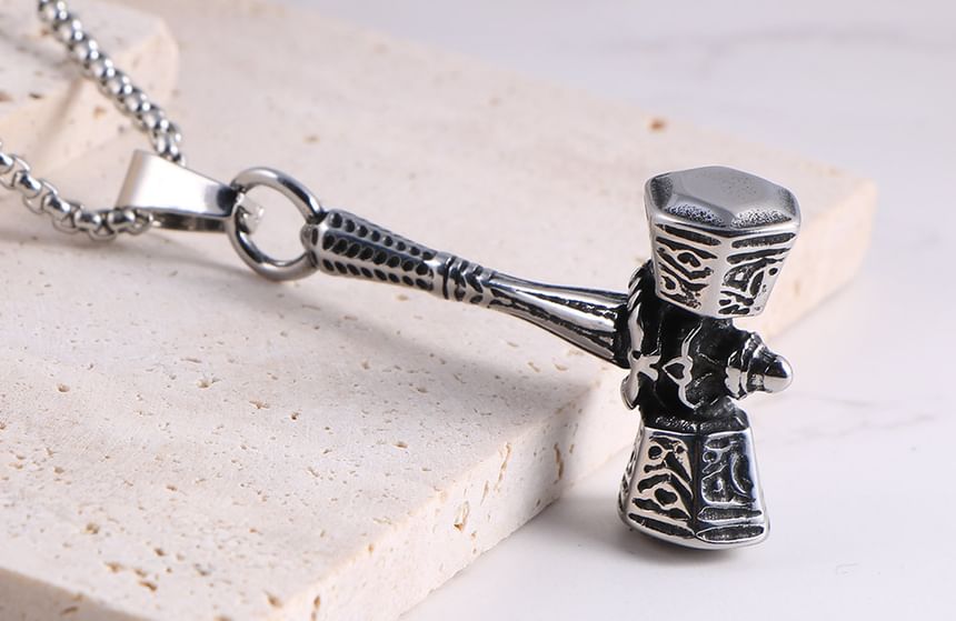 Prushia - Mjolnir hamerhanger / ketting / set van roestvrij staal