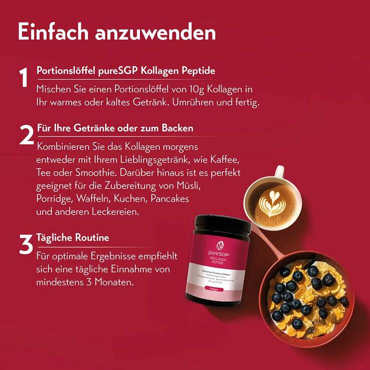 Puresgp Kollagen Peptide Pulver, 2x900 g