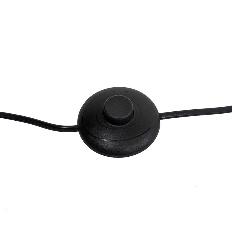 Industriële vloerlamp zwart met goud 160 cm - Magnax