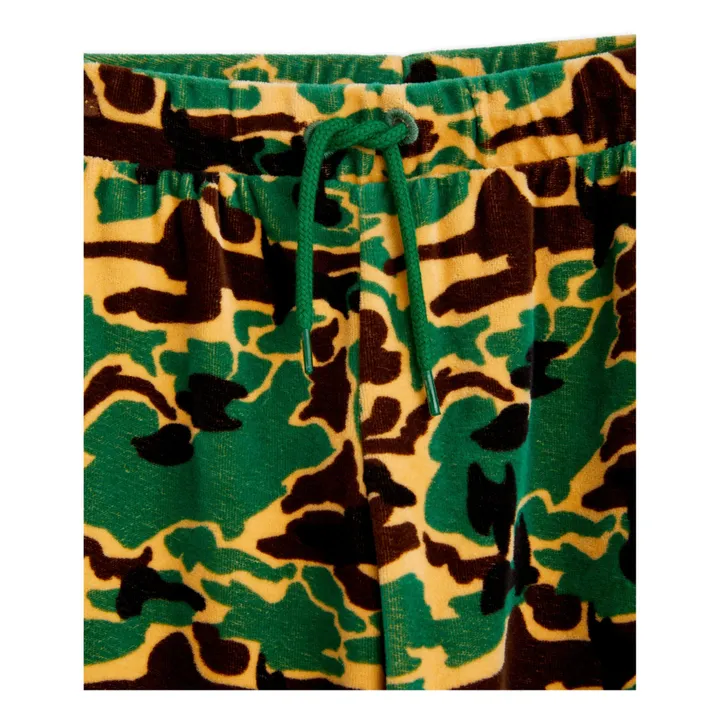 Mini Rodini Pantalon Velours Bio Camo | Vert