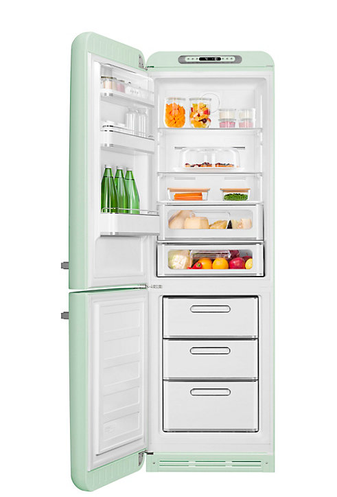 Réfrigérateur congélateur à poser ouverture gauche Smeg FAB32RPD5 234L / 97L vert d'eau