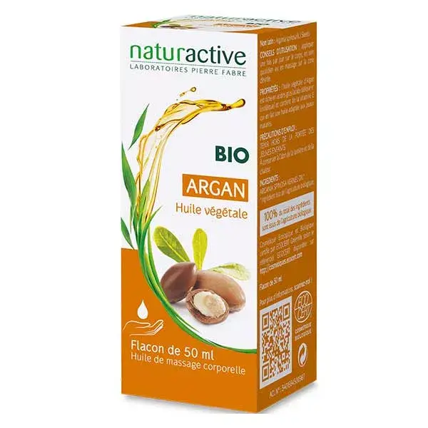Óleo Vegetal de Argan Orgânico Naturative 50ml