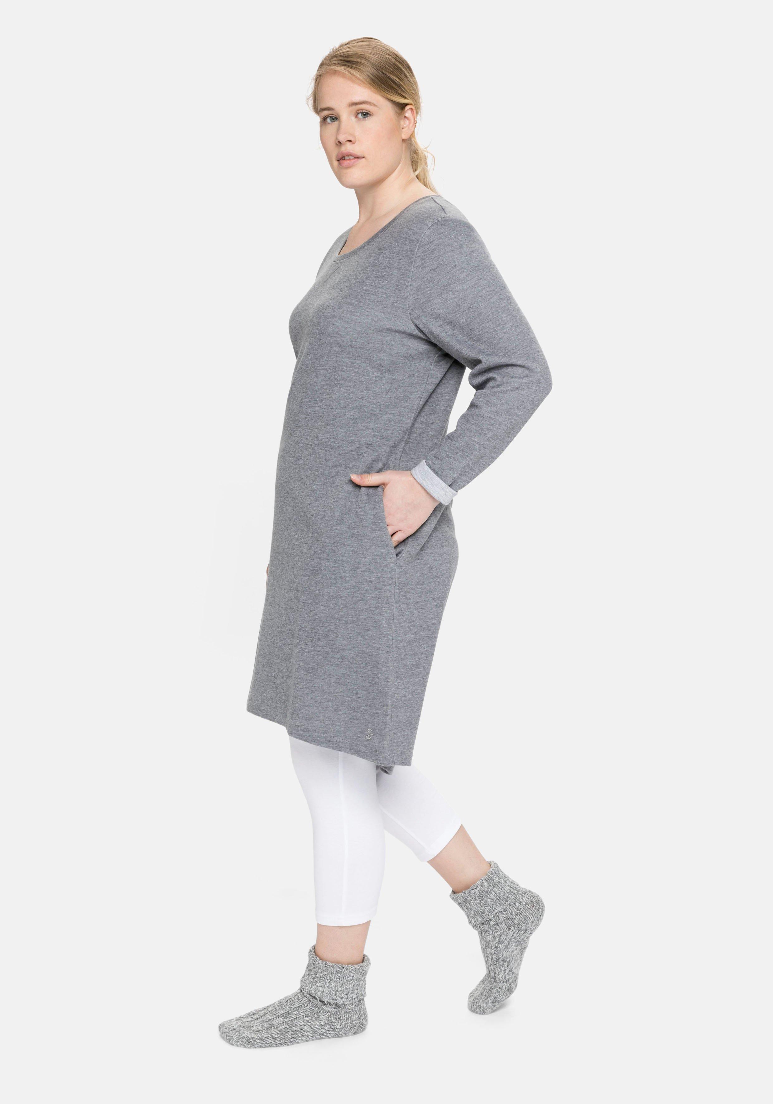 Jerseykleid mit Taschen und regulierbarer Taille