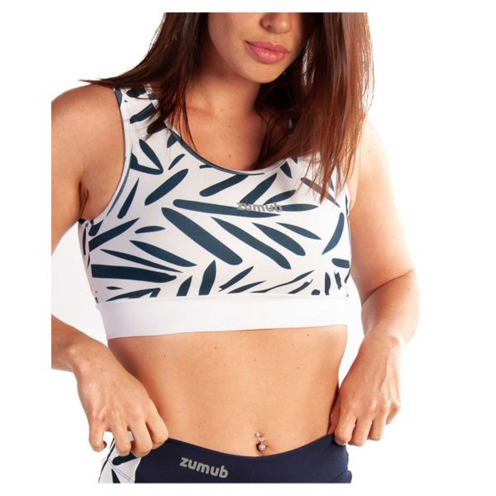Shorts Zumub Gym Native + Top Esportivo Gym Native AZUL TROPICAL