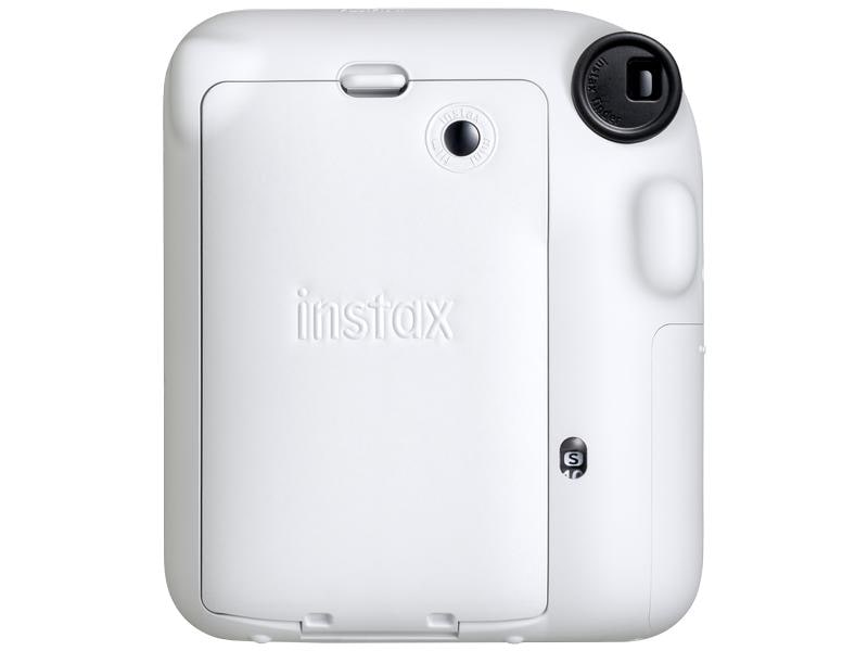 Fujifilm Fotokamera Instax Mini 12 Weiss Sofortbildkamera mit Blitz und Selfie-Modus