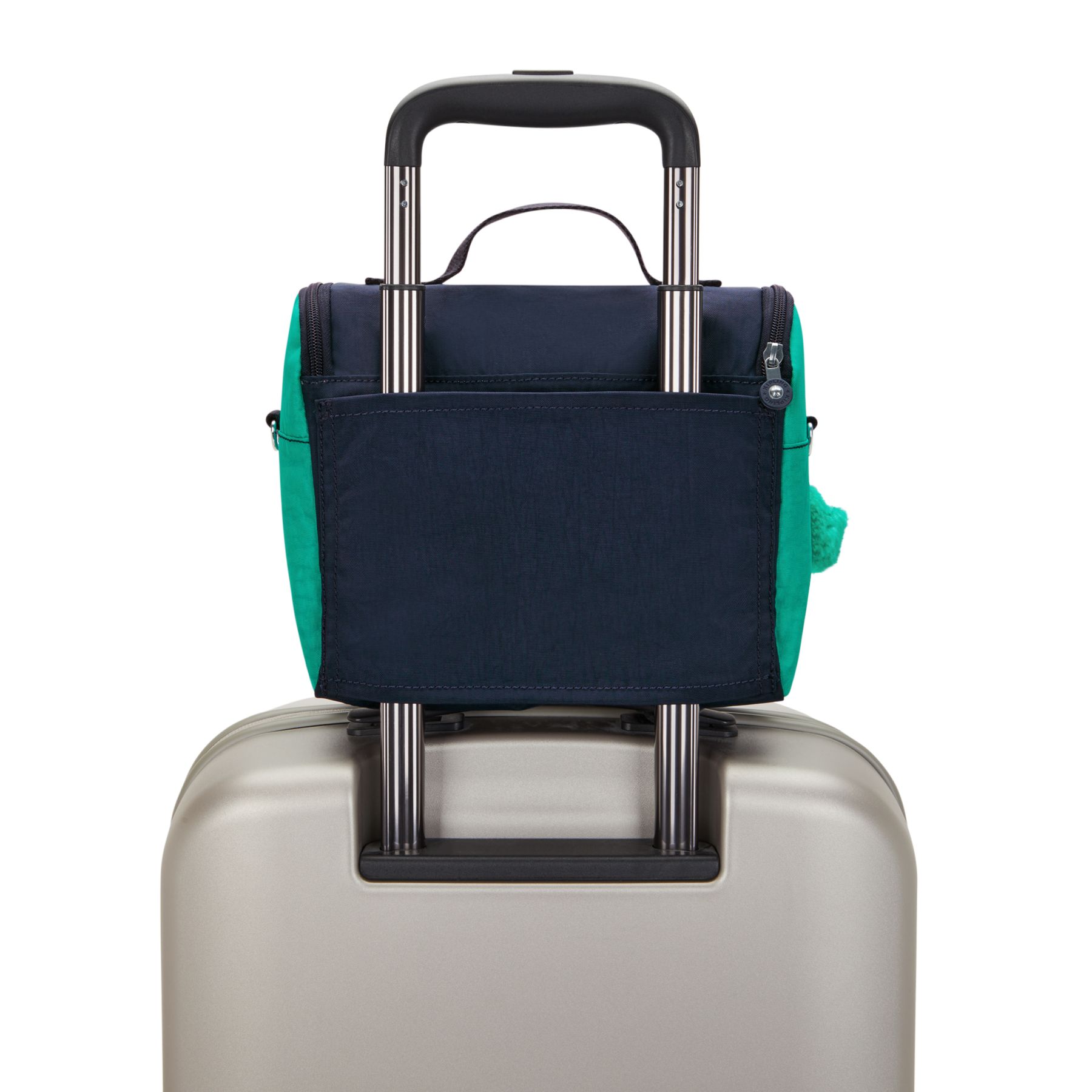 NEW KICHIROU Grand Sac Repas Isotherme avec Manchon pour Valise - Blue Green Block