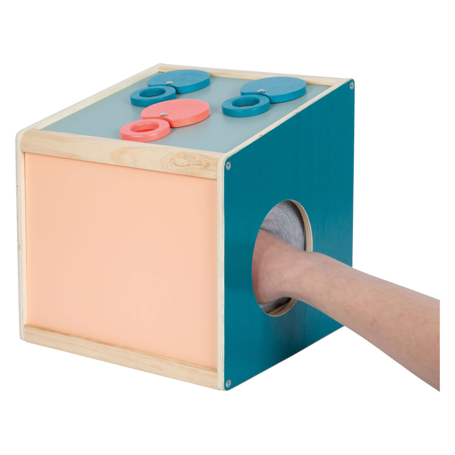 Small Foot -Houten Sensorische Voeldoos met lenzen Zintuiglijk