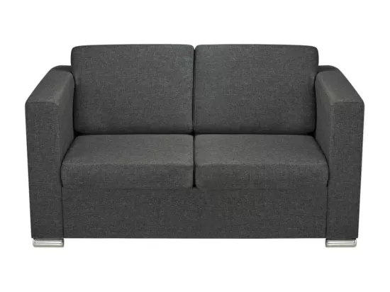 Ensemble de canapés trois pièces Tissu Gris foncé