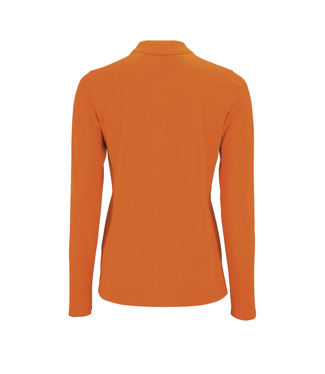 SOLS - Polo manches longues PERFECT - Femme (Orange) - UTPC2908