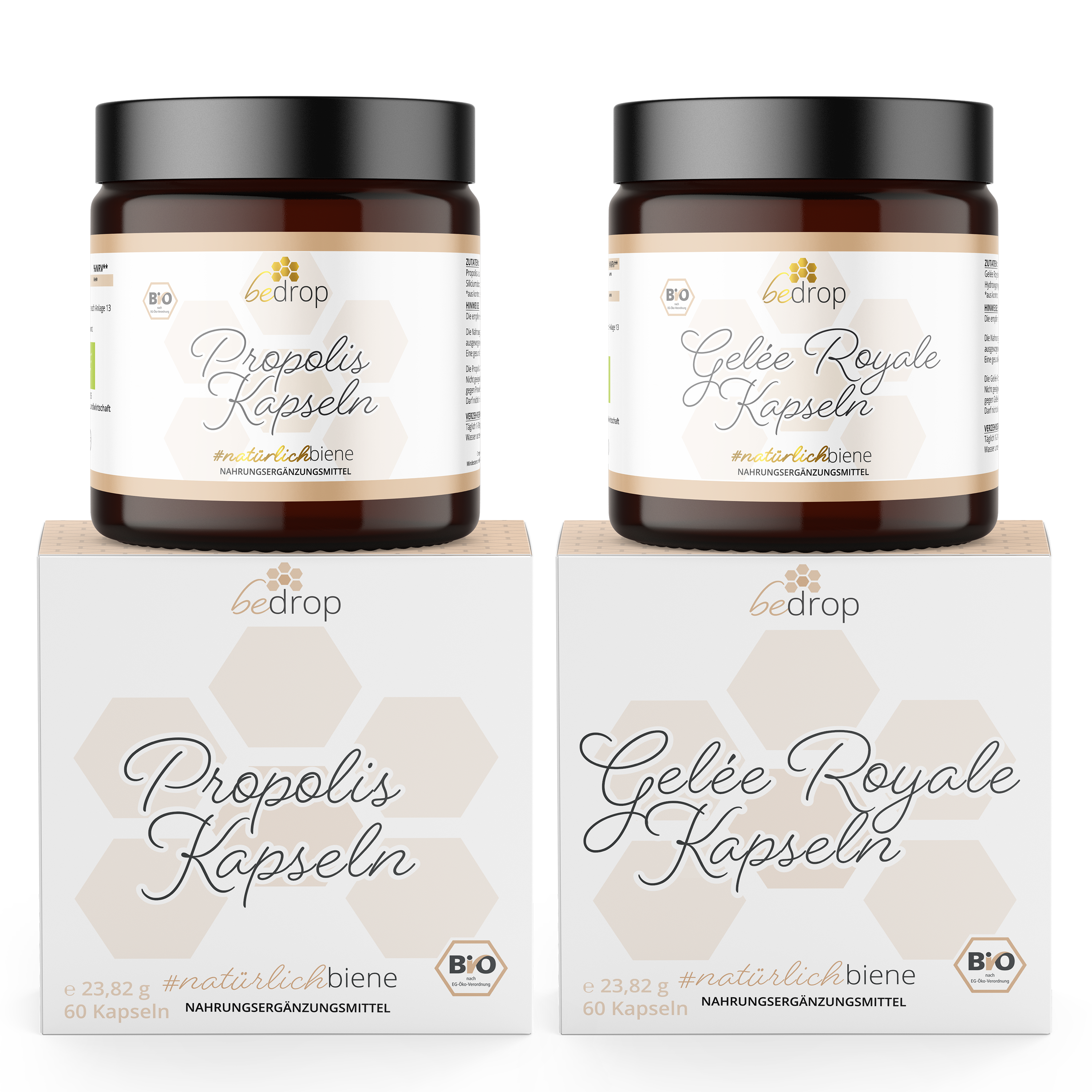 Propolis & Gelée Royale Kapseln im Set | 2x 60 Kapseln (100% Imker-Qualität)