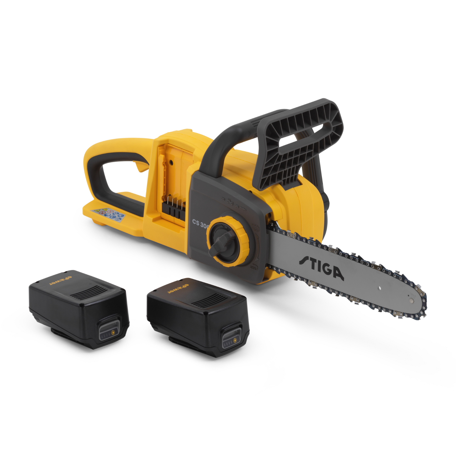 Stiga CS 300e Kit Accu kettingzaag (2x 4,0Ah accu) - 20V