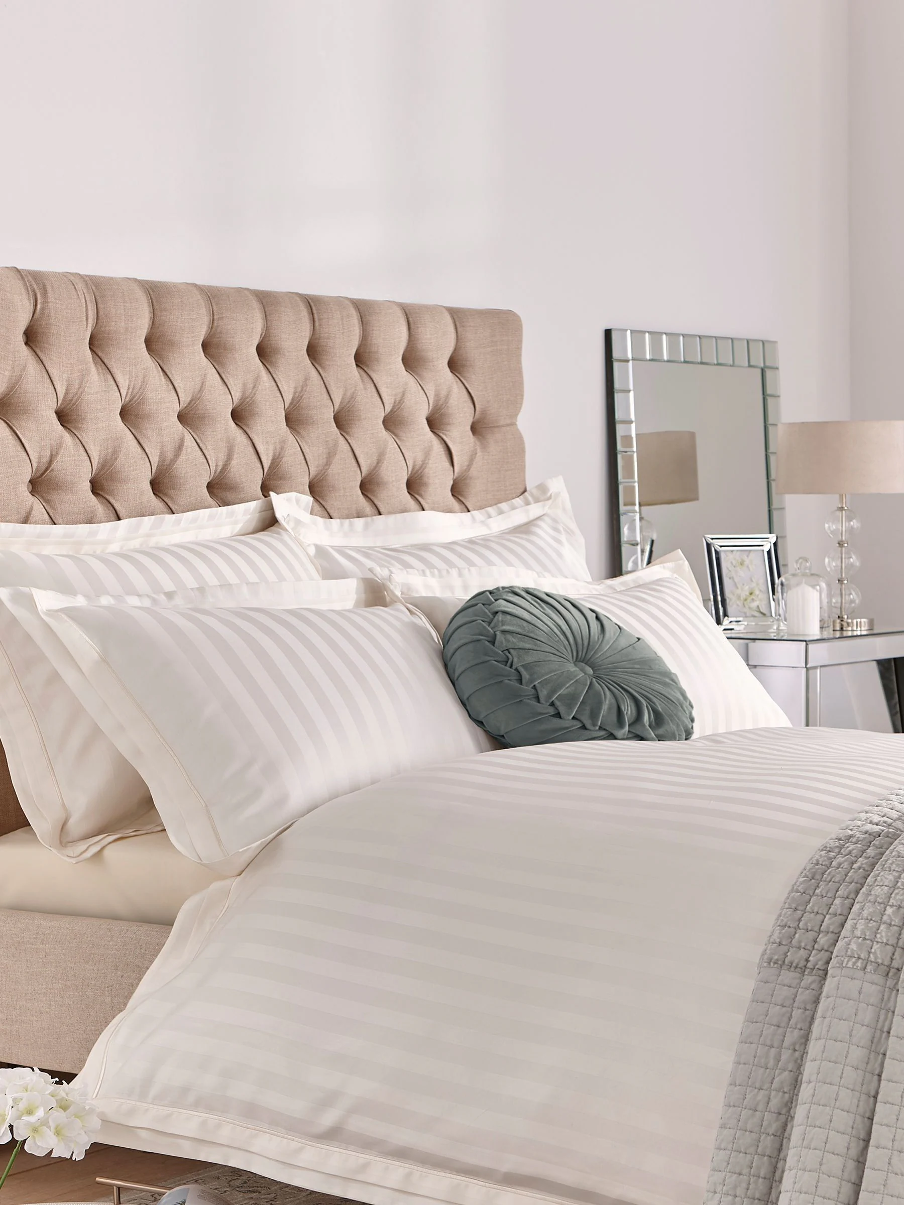 Laura Ashley Shalford set van 2 kussenslopen van 100% katoen met een draaddichtheid van 400