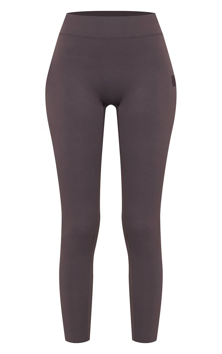 Charbon Legging De Gym Taille Haute Sculptant Avec Languette PLT - Grande Taille