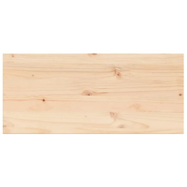 vidaXL Tampo de Mesa Retangular 90x40x2,5 cm Pinho Maciço - 2501691044