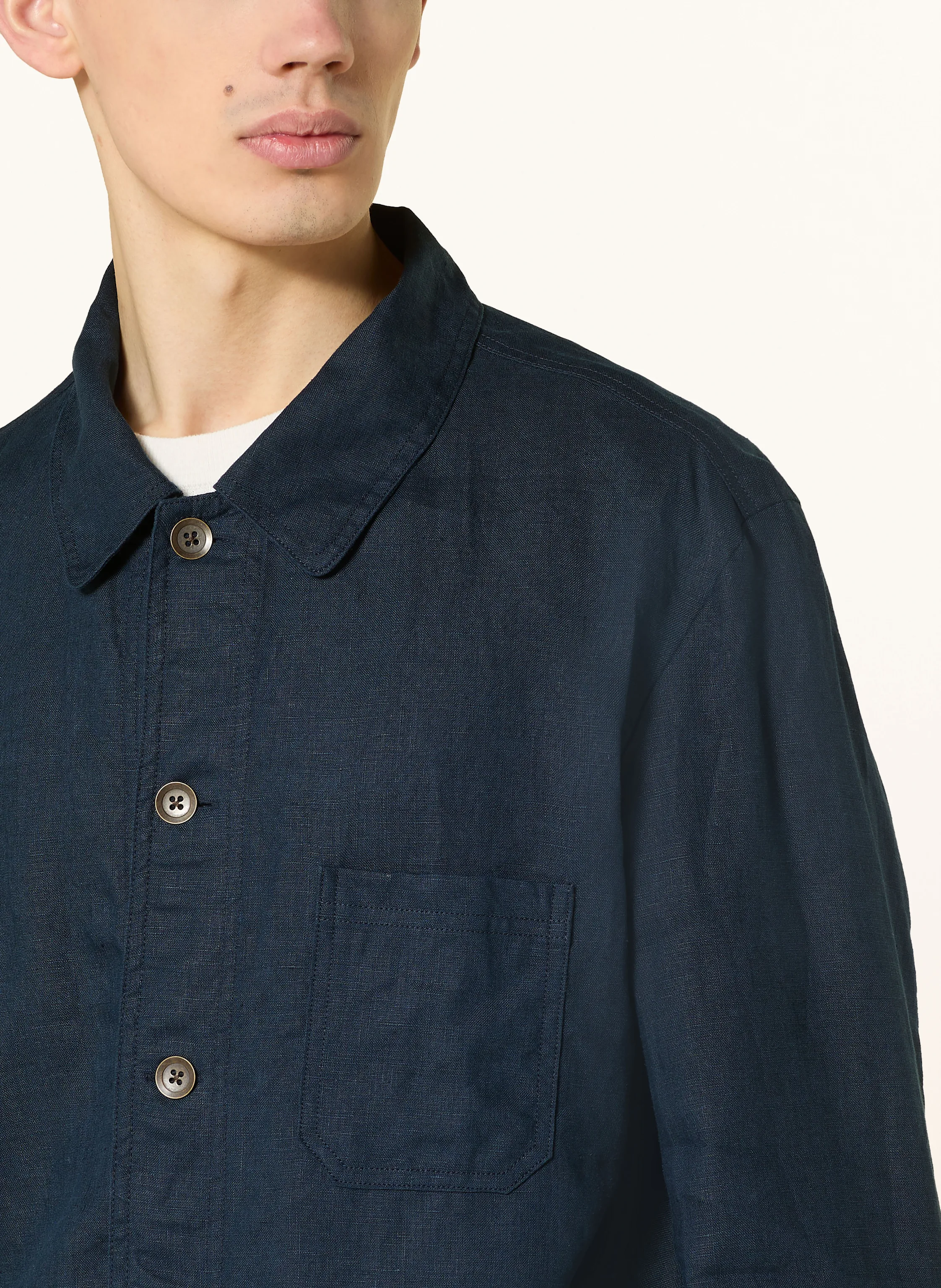 Q1 Manufaktur Leinen-Overjacket