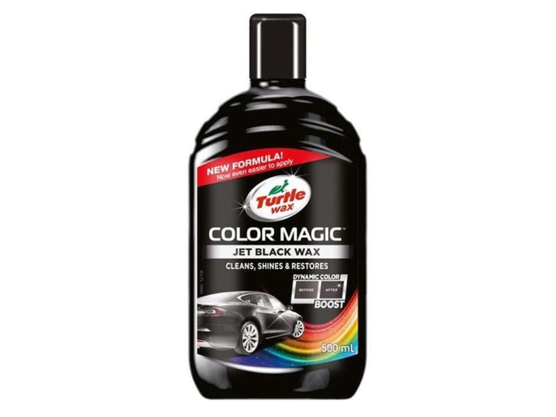 Turtle Wax Politur Color Magic Jet Wax 500 ml Schwarz Ideale Lösung für Kratzer und kleine Schäden