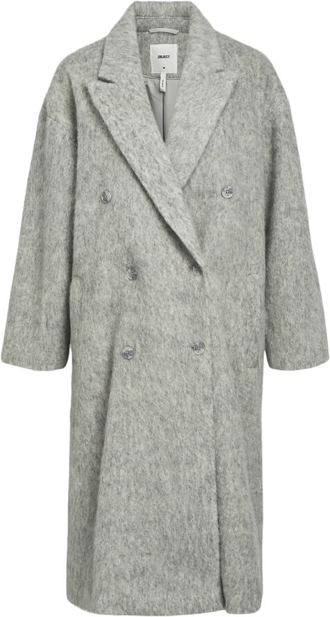 Object OBJBELICE LO LONG COAT CC1 AW Light grey melange