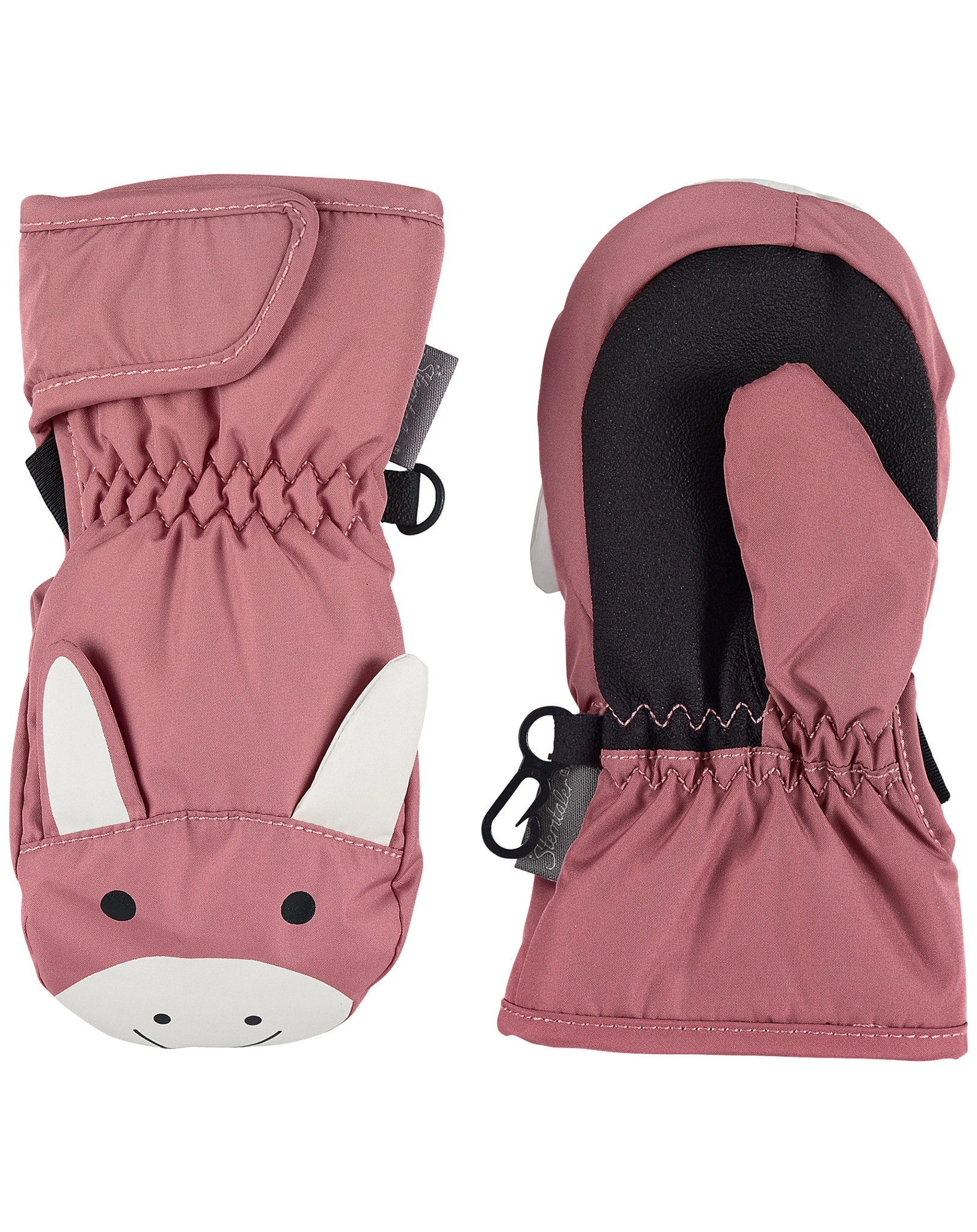 Fäustlinge EMMI mit Klett gefüttert in rosa