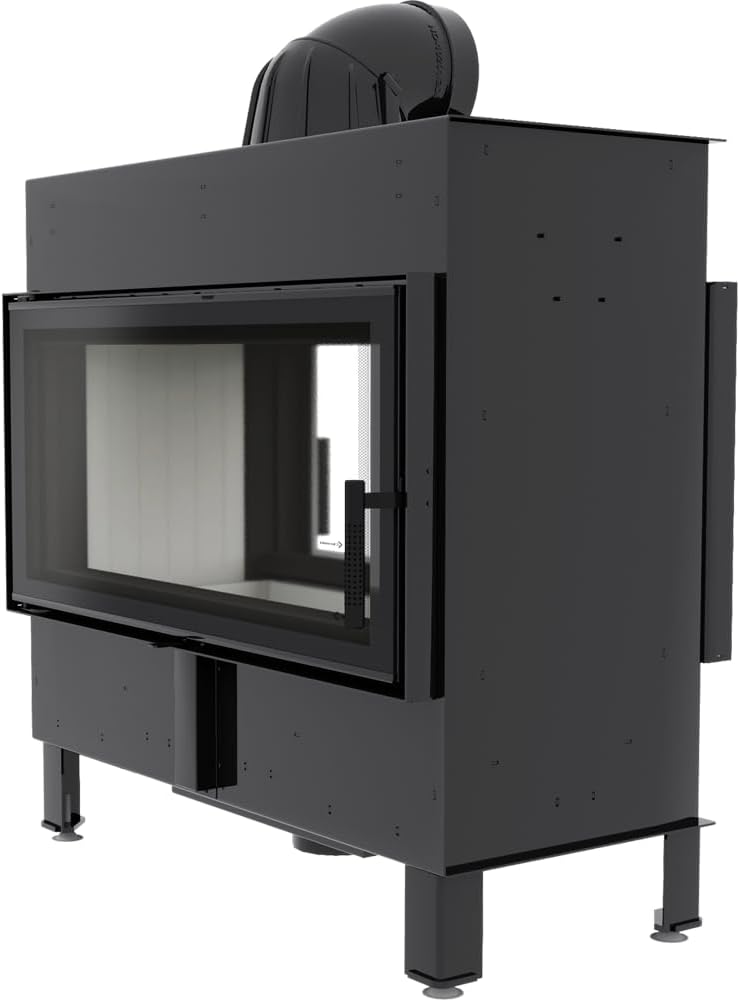 Kamineinsatz kratki Lucy 16 mit selbstschließendem Türmechanismus, 7-20 kW, EEK A, 81% Wirkungsgrad, BImSchV Stufe 2 Tunnel Kamin