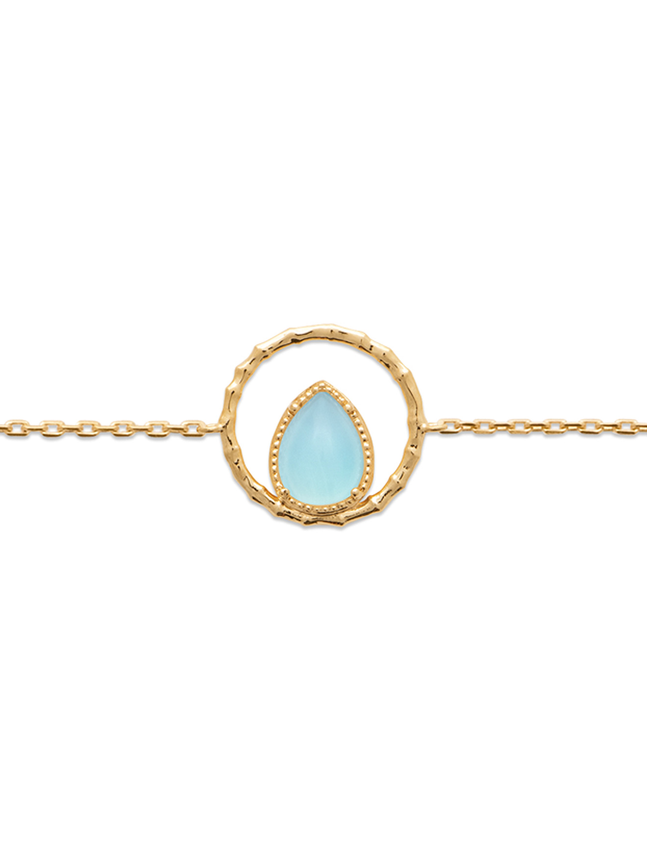 Bracelet agate bleue