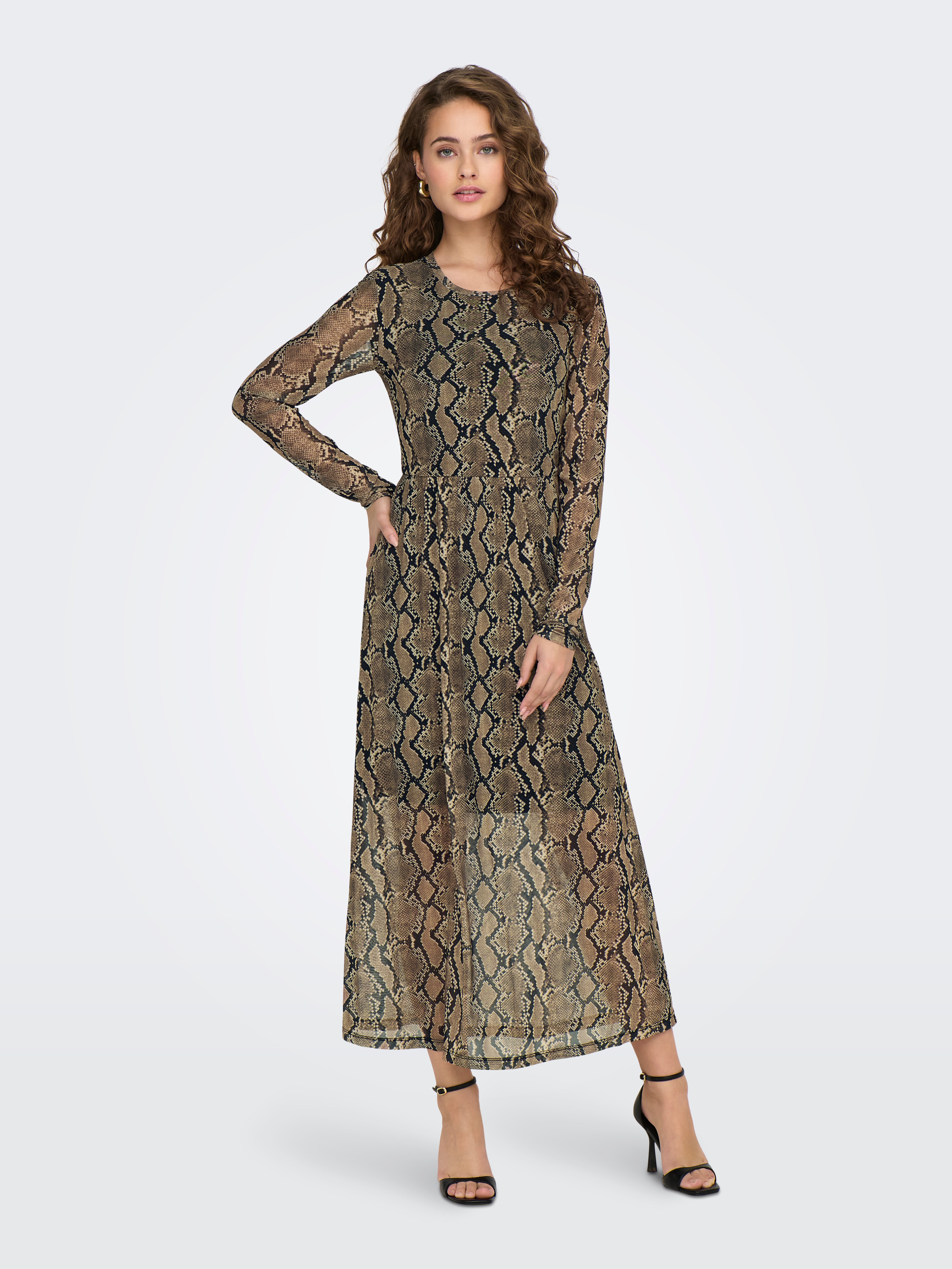 JDYANIMA Langes Kleid Sepia Tint