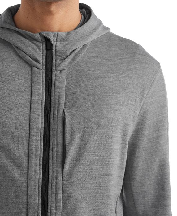 Quantum III LS Zip Hood Men uldtrøje
