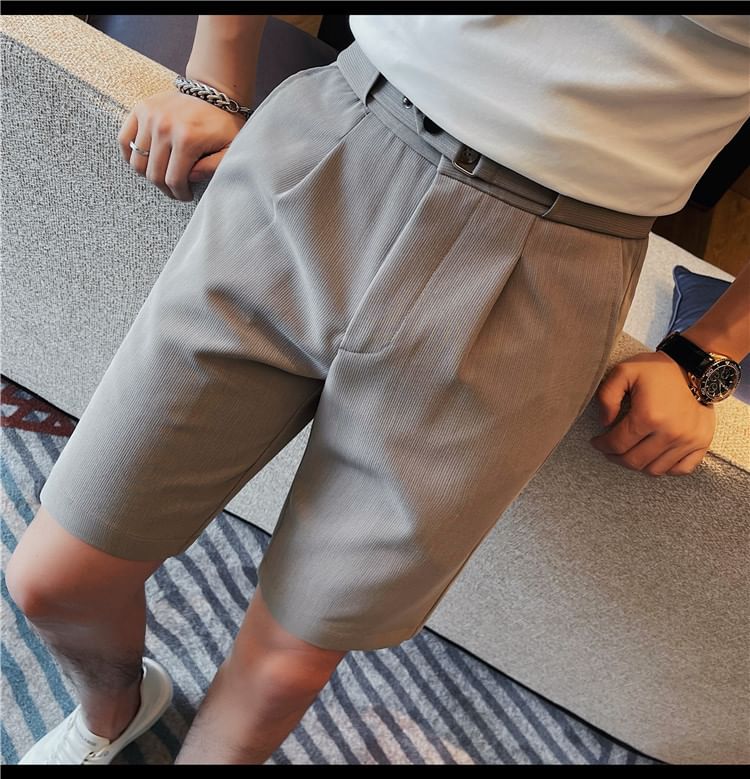 Deepwood - Hoge taille effen korte jurk