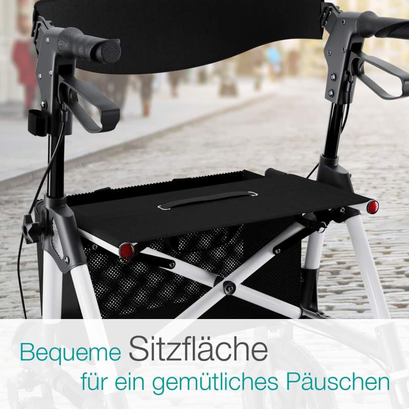aktivshop Outdoor Rollator mit Luftbereifung Komfort