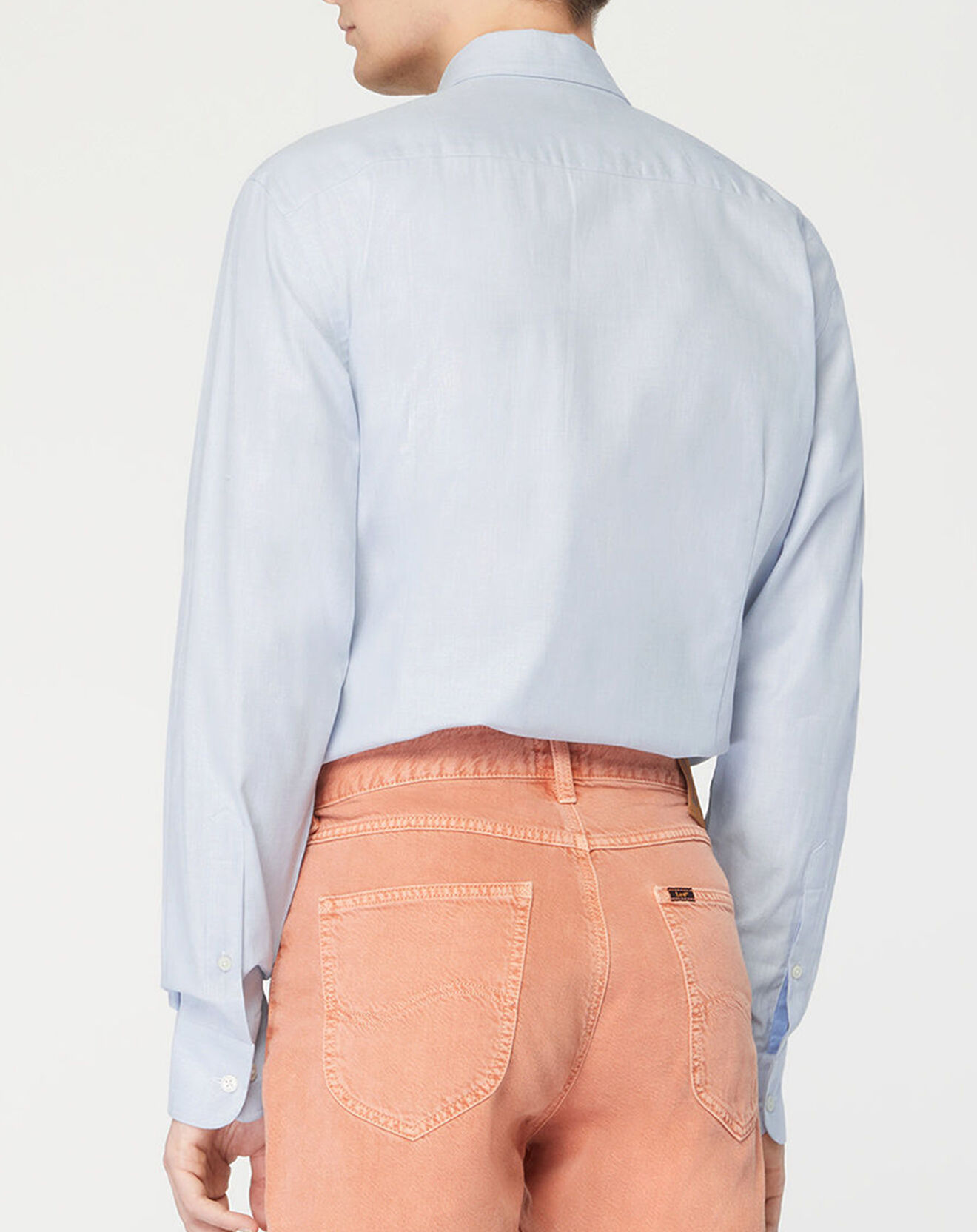 Hackett London Chemise Slim Fit Texturée bleu clair