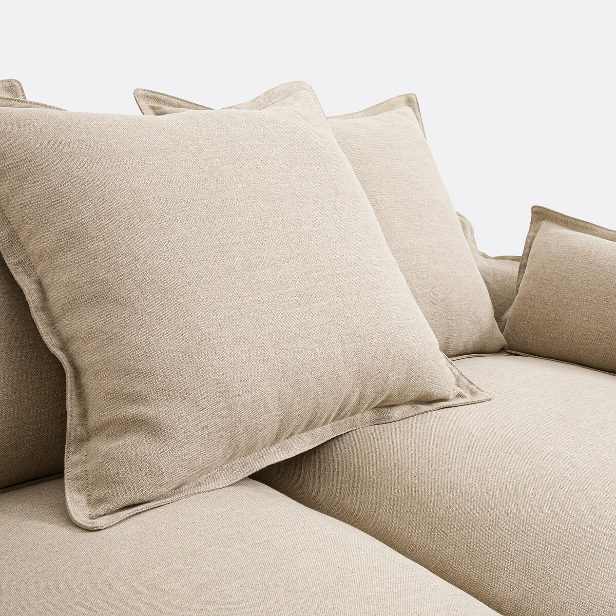 LA REDOUTE INTERIORS<br>Sofá-cama H14 cm em linho grosso, Odna