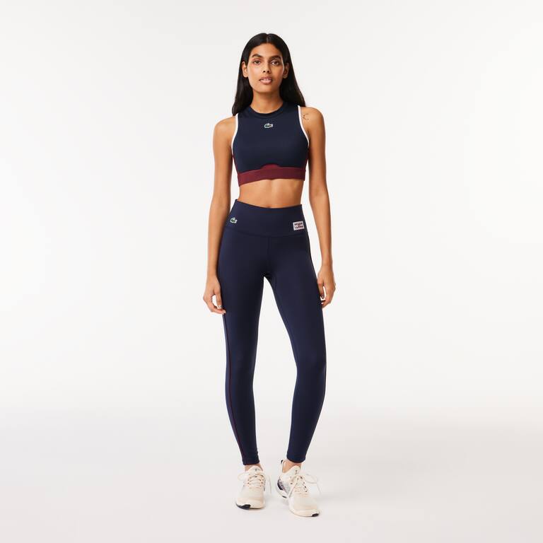 Legging Sport extensible absorbant Pantalons de survêtement - Bleu - Lacoste - Femme