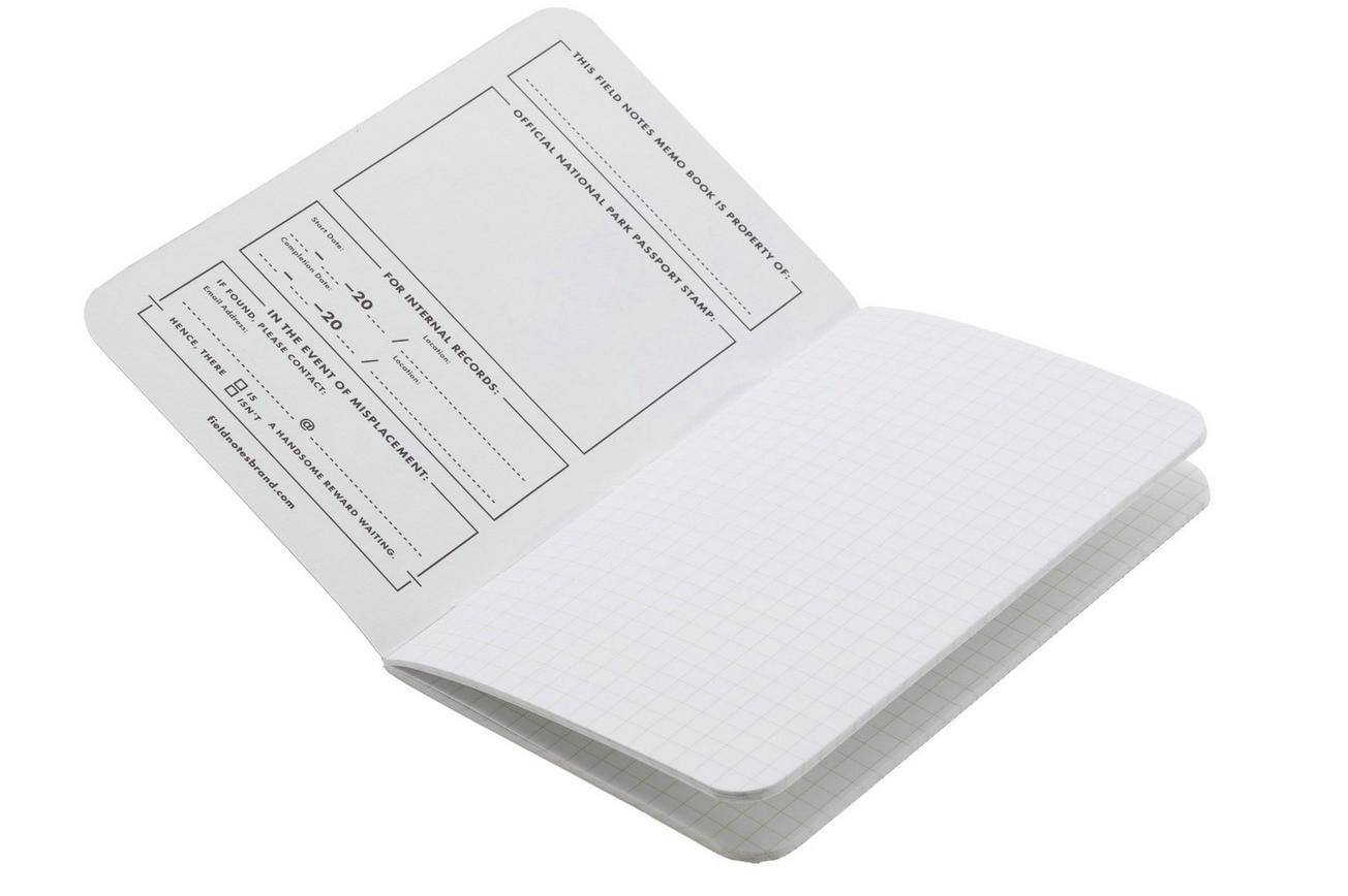Field Notes National Parks FNC-43d Graph 3-Pack D Grand Teton Arches Sequoia, notitieboekjes