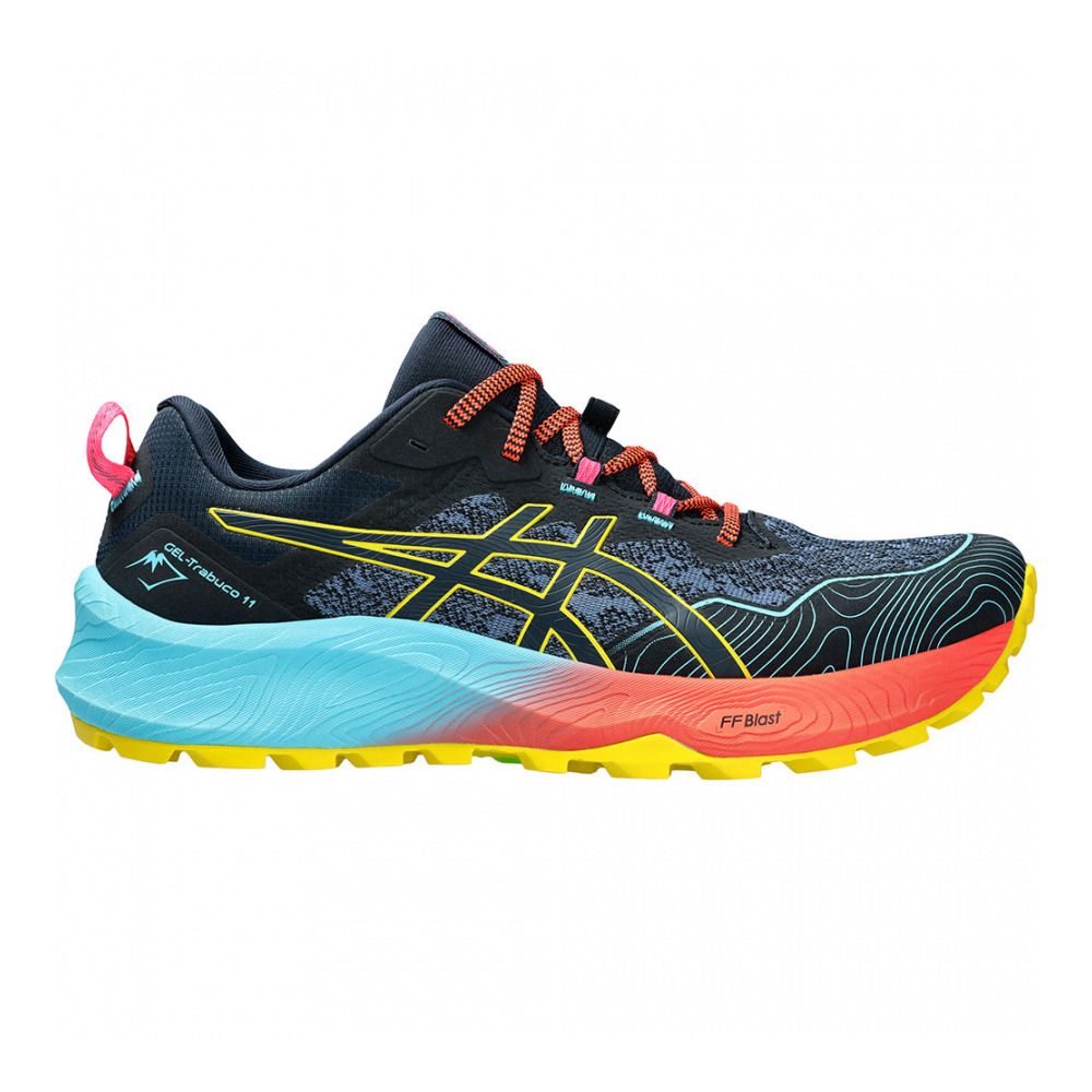 Asics GEL-TRABUCO 11 - Chaussures trail Homme french blue/vibrant yellow