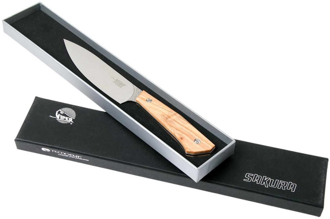 Viper Sakura vleesmes 14cm olijvenhout, VT7510UL