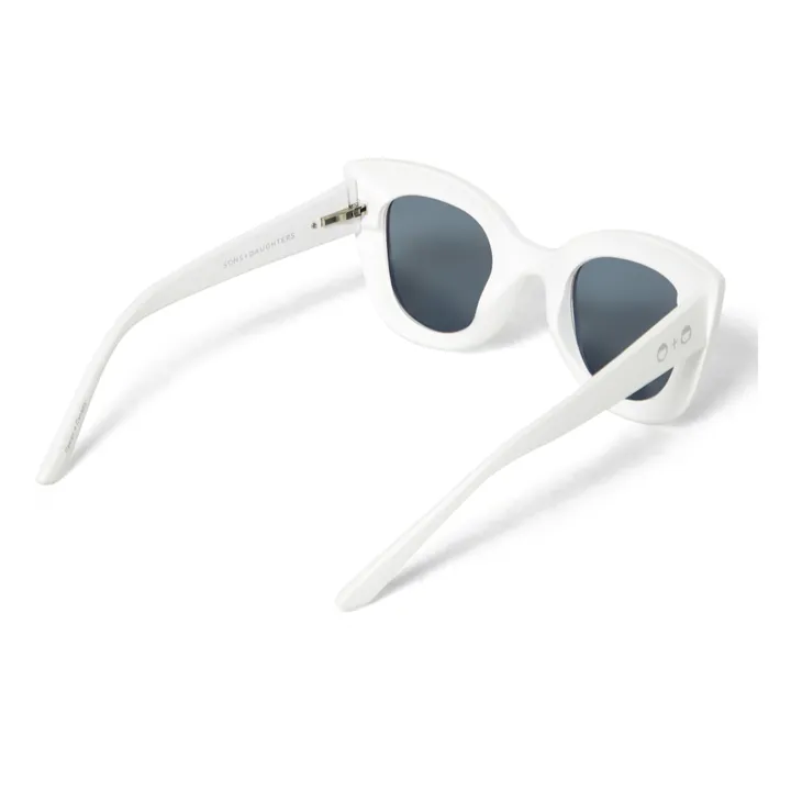 Sons + Daughters Lunettes de Soleil Cat Cat  | Blanc