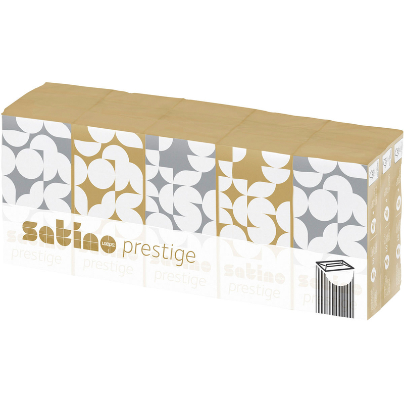 Satino Taschentücher Prestige, weiss, 15 Pack à 10 Stück